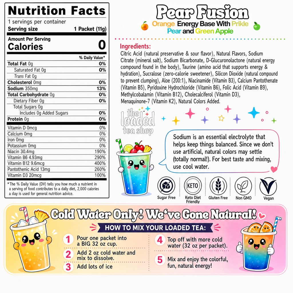 Pear Fusion (Caffeine-Free) - Mix Lineup Ready