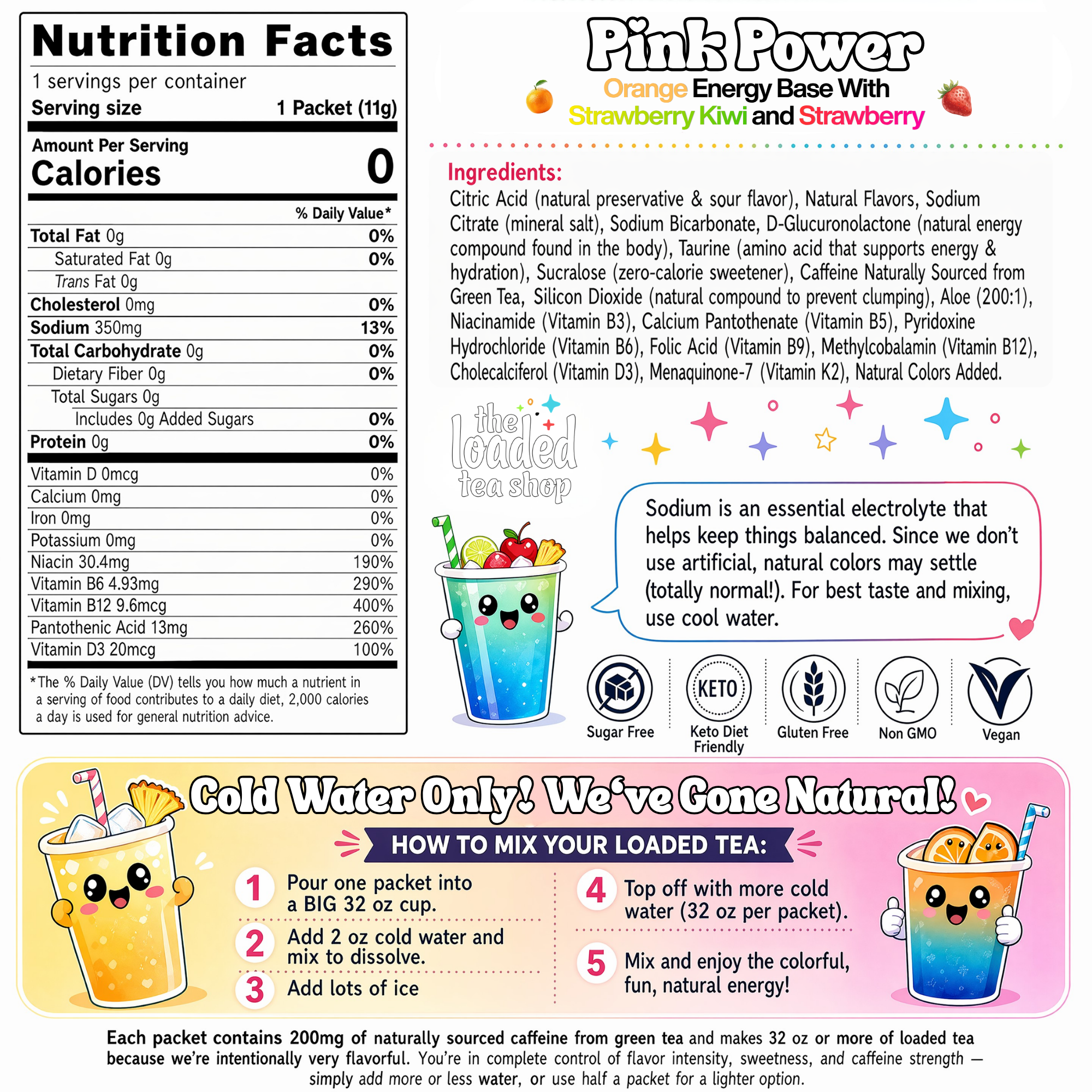 50 Case Pink Power - Daily Flavor Favorite
