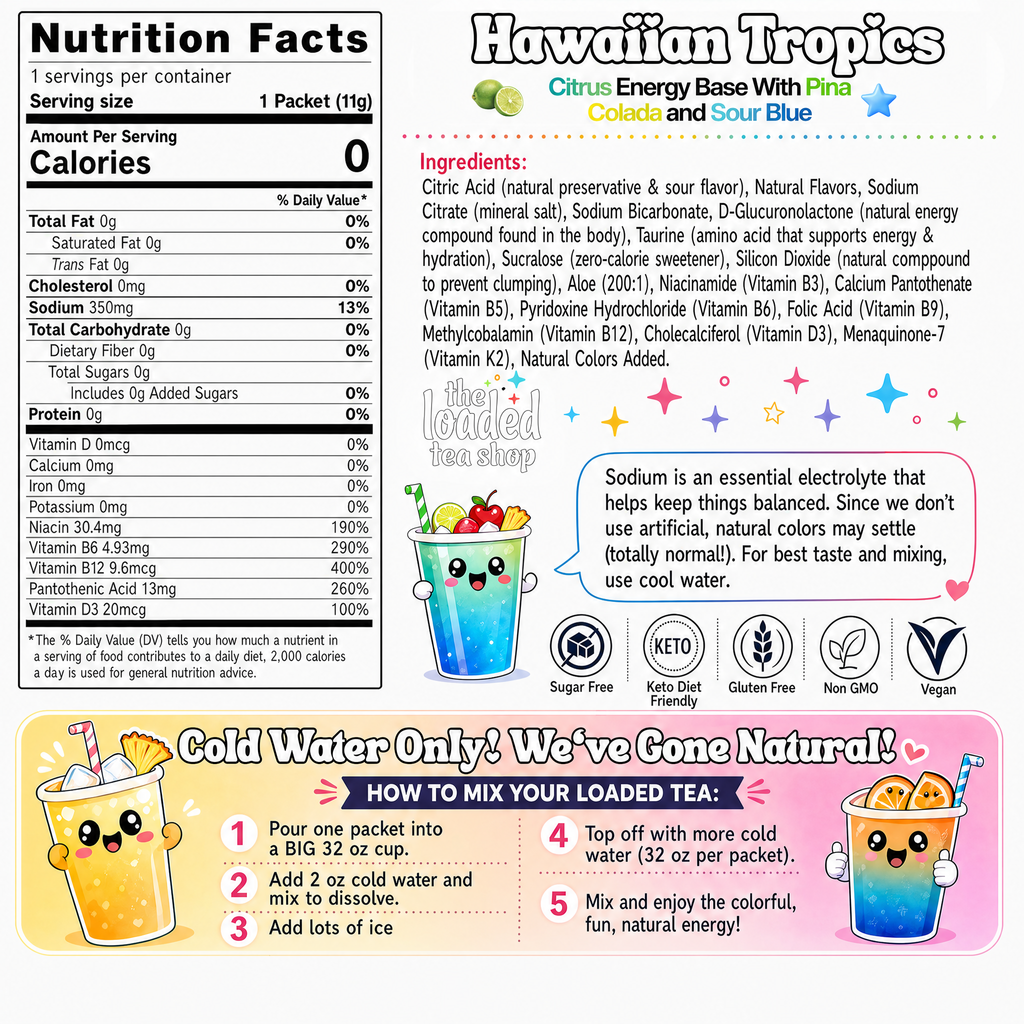 Hawaiian Tropics (Caffeine-Free) - Flavor Made Simple