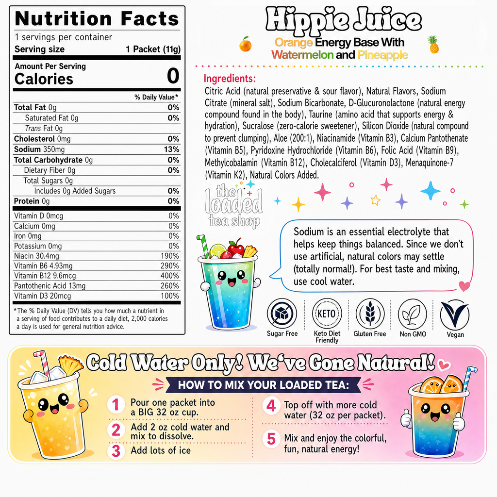 Hippie Juice (Caffeine-Free) - Tea Break Ready