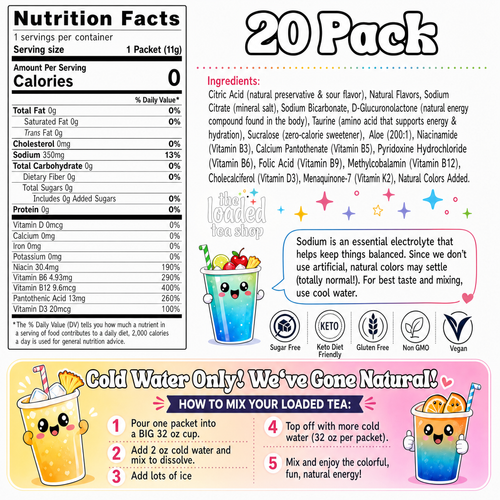 20 Flavor Bundle (Caffeine-Free) - Sips On Hand