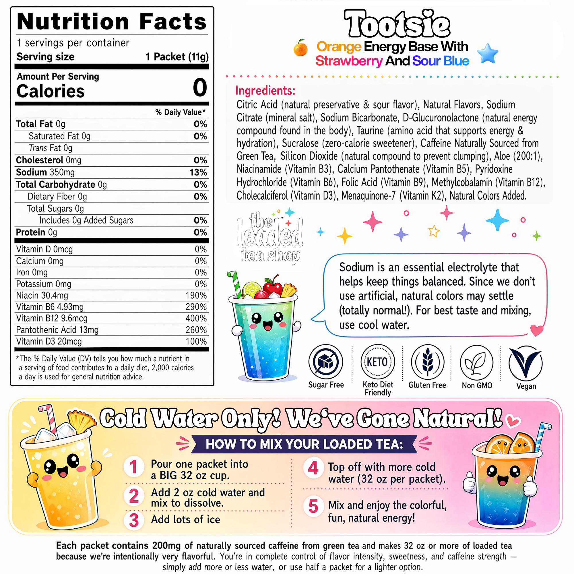 50 Case Tootsie - Fresh Tea Flavors