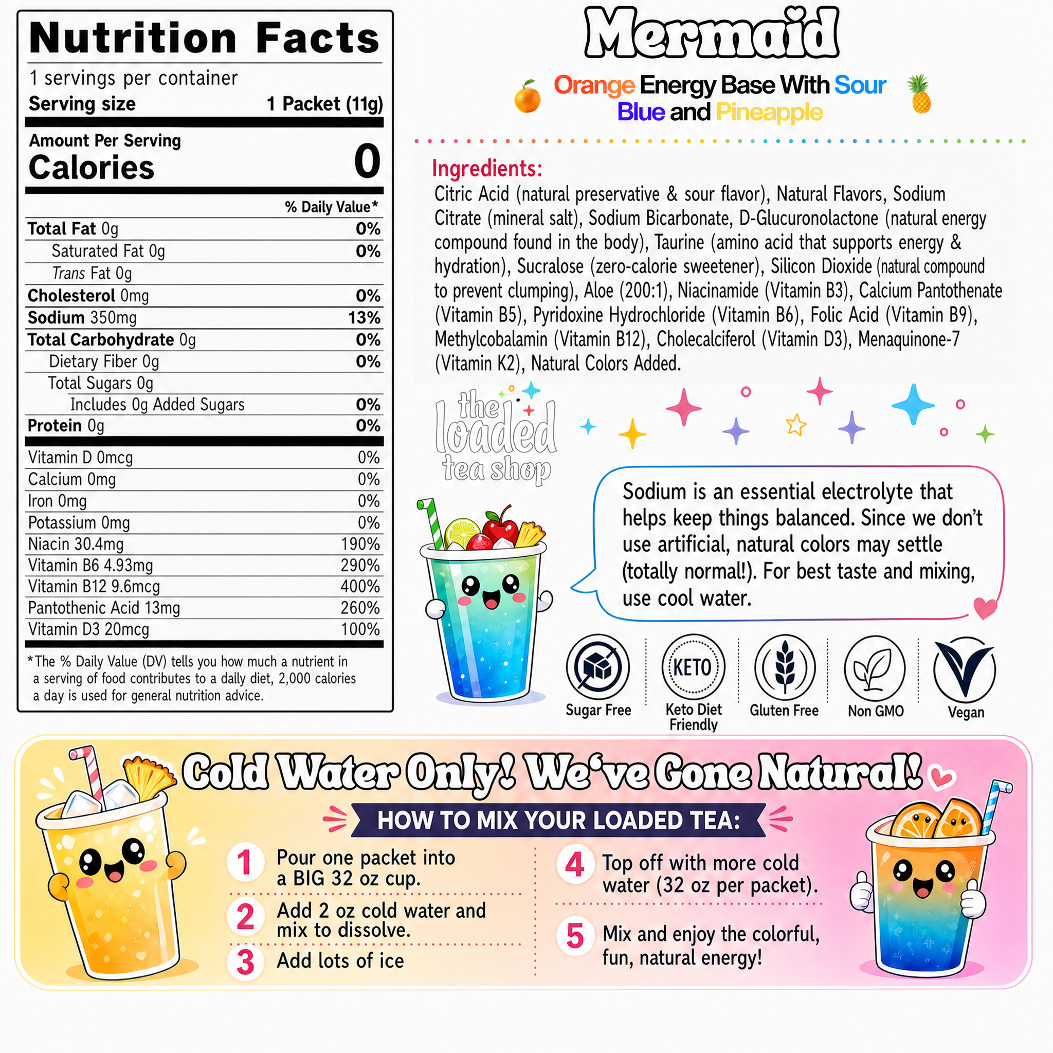 Mermaid (Caffeine-Free) - Ready to Sip