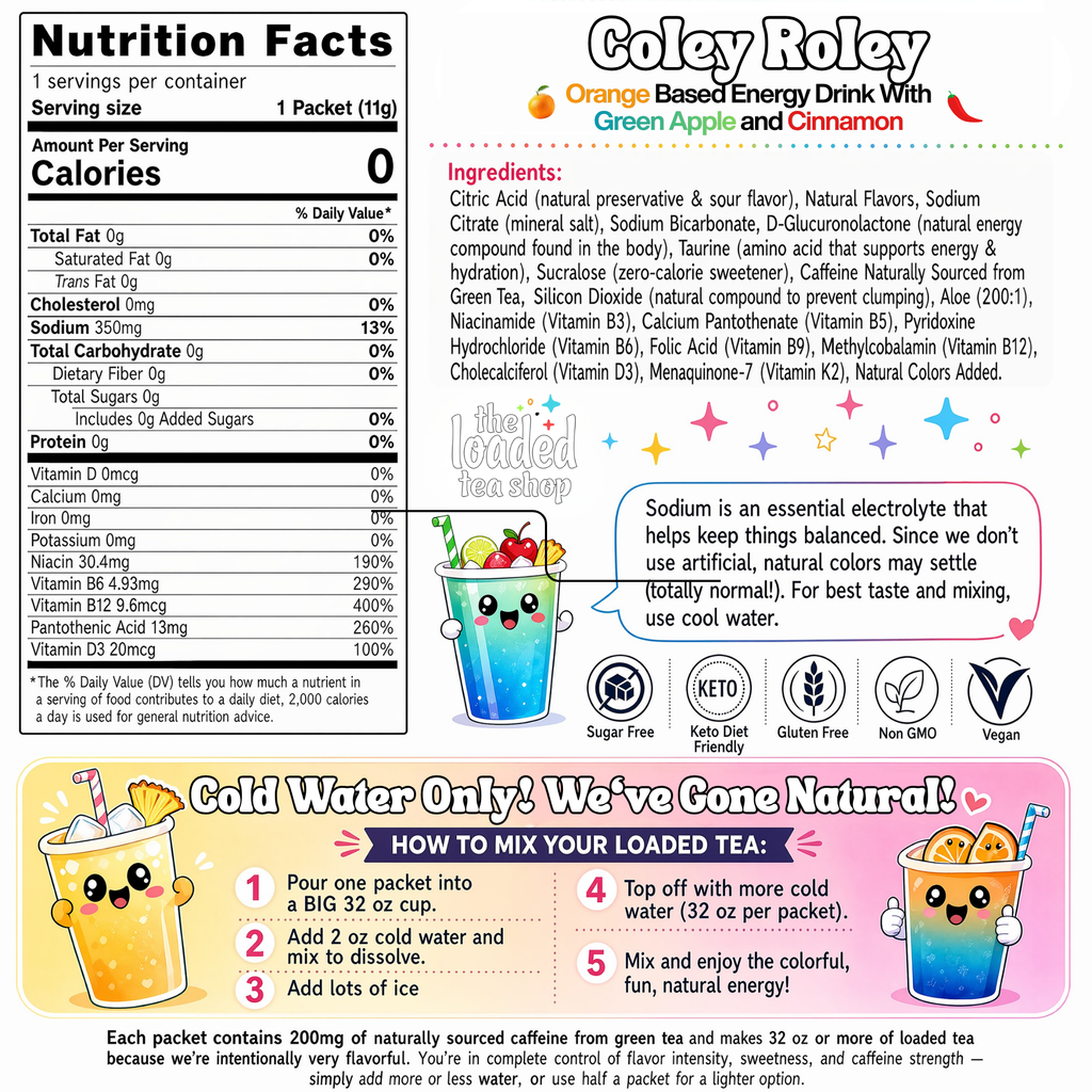 50 Case Coley Roley - Your Daily Tea