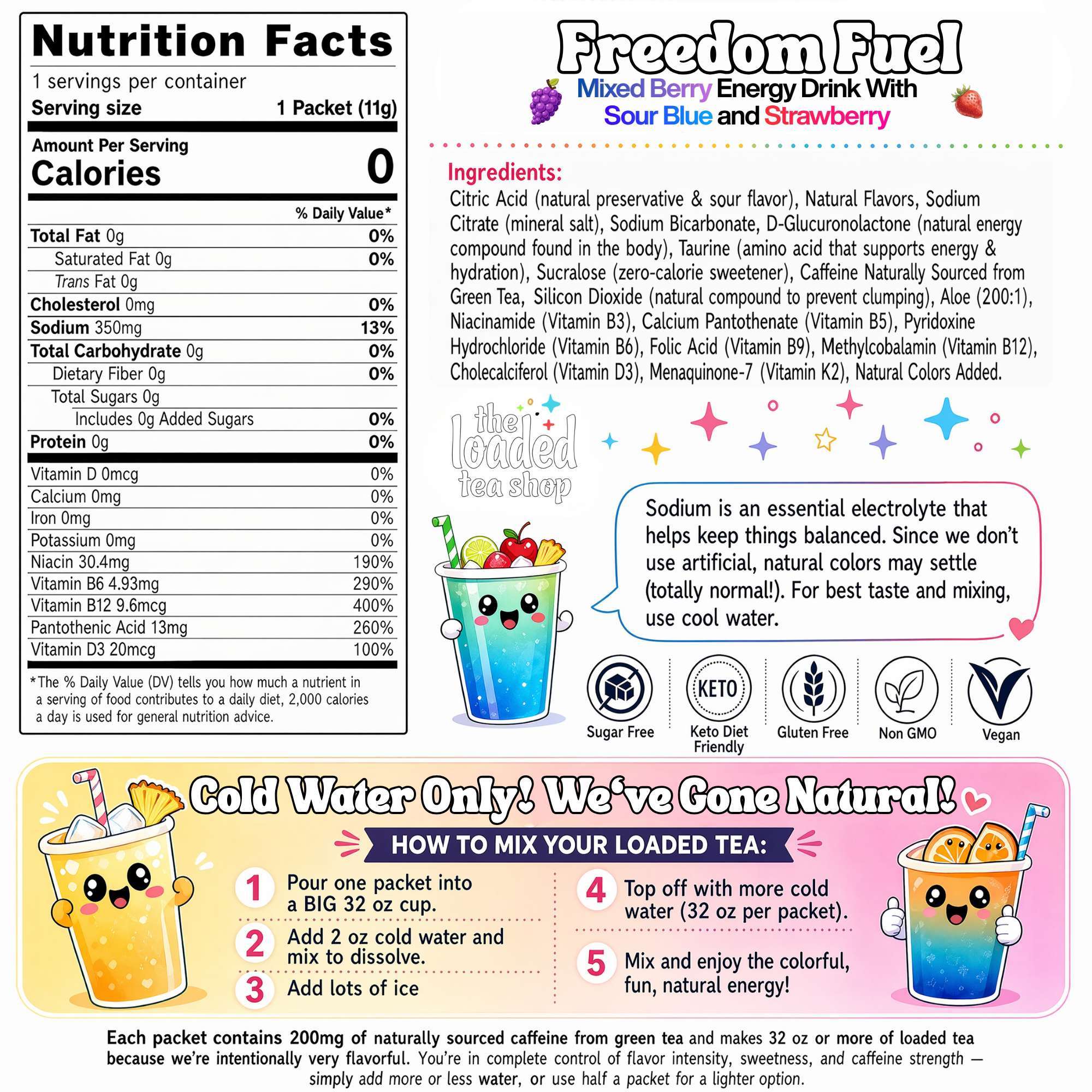 50 Case Freedom Fuel - Choose More Flavor