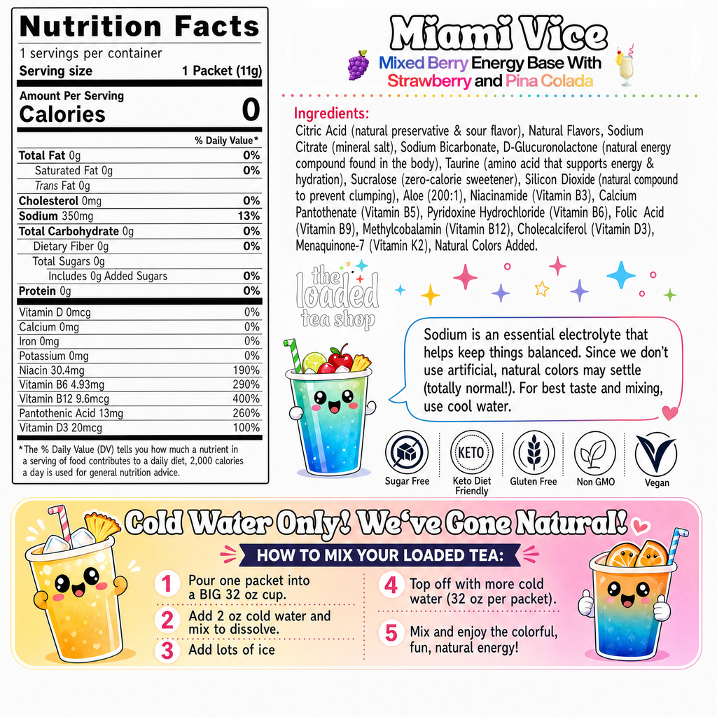 Miami Vice (Caffeine-Free) - Sip the Flavor